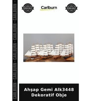 Özel Üretim Dekoratif Hediyelik Salon Koleksiyon Masaüstü Ahşap Gemi Alk3448