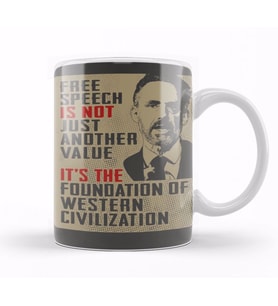 Free Speech Famous Quote Jordan Peterson Kupa Bardak Porselen