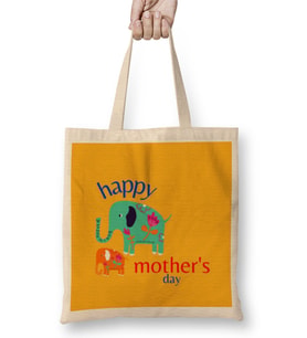 Happy Mothers Day 2021 Bez Çanta Uzun Saplı