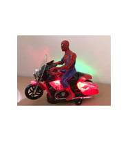 Spiderman Pilli Işıklı Motorlu Örümcek Adam