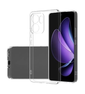 Oppo Reno 13F 5G Kılıf Şeffaf Silikon Hibrit Case Kapak