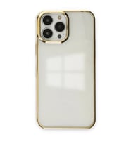 Apple iPhone 13 Pro Max Kılıf Element Silikon - Gold