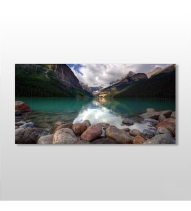 Göl Manzarası Kanvas Tablo 240x120cm (Karışık)