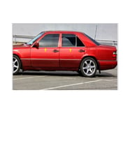 MERCEDES E Klasse W124 Krom Cam Çıtası 4 prç. 1984-1995 P. Çelik