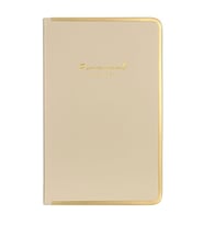 Victoria s Journals Monaco Vegan Deri Sert Kapak 13x21 Çizgili Defter Krem 123-0234