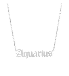 925 Ayar Gümüş Aquarius Kova Burcu Kolye