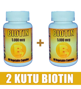 Biotin 5000mg 120 Kapsül (2 KUTU)