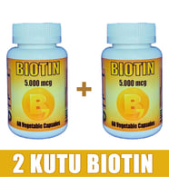 Biotin 5000mg 120 Kapsül (2 KUTU)