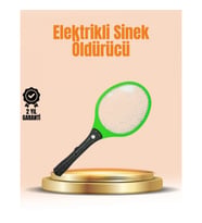 Mey İthalat® Elektrikli Sinek Raketi Yüksek Voltajlı, Güvenli ve Taşınabilir