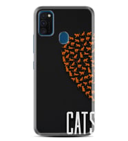 Samsung M21 M22 M23 M30 M31S M32 Kılıf Desenli Silikon Cats 1792