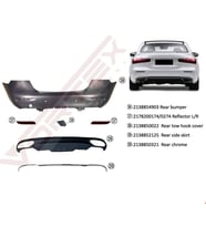 Mercedes-Benz W213 2020- Arka Tampon Seti Dolu Exclusive (A2138854903, A2138852125)
