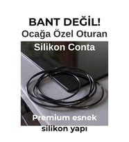 Ankastre Ocak- İndüksiyon ocak- Sızdırmaz Silikon Conta – Bant Değil, Çıkarılabilir & Yıkanabilir – 60-75 cm Ocak Uyumlu ankastre ocak kenar silikonu - İndüksiyon ocak kenar silikonu
