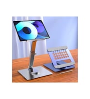 Alüminyum, Açı ve Yükseklik Ayarlı 360° Dönen Masaüstü Telefon Laptop, Macbook İpad ve Tablet Standı