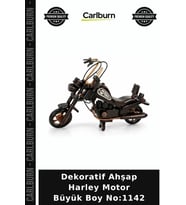 Özel Üretim Motosiklet Hediyelik Salon Koleksiyon Dekoratif Ahşap Harley Motor Büyük Boy No:1142