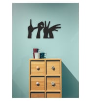 Love Tablo Ahşap Mdf Lazer Kesim