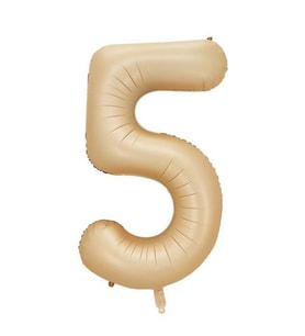 Benim Marifetlerim 5 Rakamı Karamel Folyo Balon 34 inch 86 cm