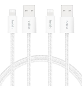 Belkin 2'Li Örgülü Usb-A - Lightning Kablo 1,5 M, Yumuşak, Esnek Ve Hızlı Şarj Kablosu, Iphone 14 Ve