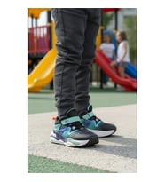 Marcokids 161-T5411102 F Siyah-Mint Yeşili Çocuk Spor Ayakkabı