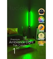 Şerit LED Led Abajur Aplik Gece Lambası Rgb Lambader 16 Renkli Uzaktan Kumandalı Işık 4 Animasyonlu Eliteplus