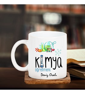 Kimya Öğretmeni Tasarımlı Hediye Kupa