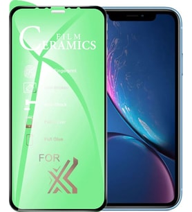 Apple Uyumlu İphone Xr Ekran Koruyucu 9d Seramik Nano Tam Kaplayan Kavisli
