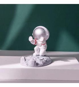 Çok Fonksiyonlu Astronot Uzay Adamı Cep Telefonu Standı Komik Sevimli Astronot Heykeli Telefon Tutucu, Ofis Dekorasyonu Masaüstü Komidin Braketi Tutucu