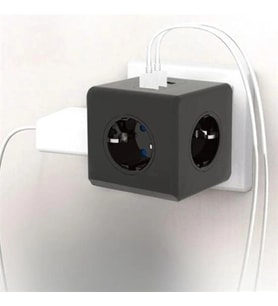 Isıya Dayanıklı Termal Akım Korumalı ve Çocuk Korumalı 3 Priz Girişli 3 USB Girişli Küp Priz (4887)