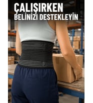 Ayarlanabilir Bel Korsesi Elastik Destek Bantlı Çalışma ve Günlük Kullanım