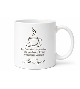 Barista İçin Mesajlı Hediyelik Baskılı Kupa Bardak Kahve Hediyesi