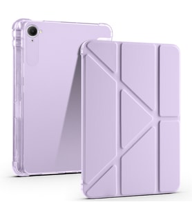 Lexroo Xiaomi Redmi K Pad Kılıf Tri Folding Kalem Bölmeli Standlı Kılıf - Lila