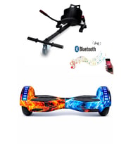 CityMate Smart Balance Elektrikli Kaykay Hoverboard 8.5inch + Hoverkart Set Akıllı Denge Ledli Bluetooth D10