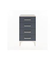 Arges Komodin 4 Çekmeceli 44x30x80 Aytaşı-Antrasit