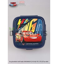 LİSANSLI CARS 2 KATLI BESLENME KUTUSU / LUNCH BOX CHAMPION (Lacivert)