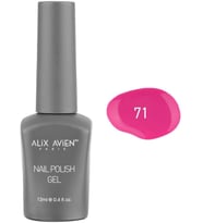 Neon Koyu Pembe Kalıcı Oje 71-Yoğun Renk Veren Jel Oje 12 ml-Nail UV Gel Polish 71