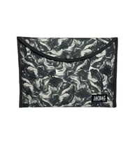 Jacbag Gri Kamuflaj Erkek A4 Çıtçıtlı Dosya Defter Tablet ve Evrak Çantası