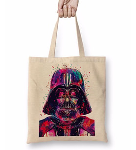 Darth Vader Paint Bez Çanta Uzun Saplı