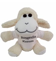 Hoşgeldin Kuzum Tişörtlü Peluş Kuzu