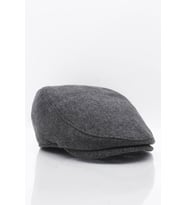 Erkek Şapka Füme Kışlık Trend Flat Cap Yün Kasket