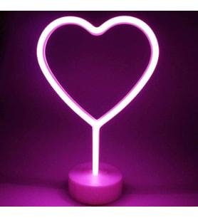 Neon Işık Gece Lambası Ev için Neon Lamba Düğün Parti Dekoru için Duvar Dekoru Kalp Tasarımlı