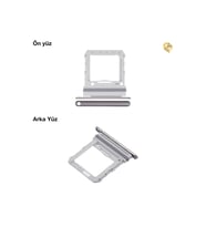 Samsung Z Flip 1 Sim İç Yuvası Tekli Gümüş Sim yuvası sim tepsisi sim aparatı yeni sim yuvası tekli sim tepsisi sim çekmecesi