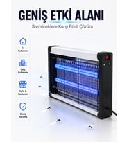 Mey İthalat® 10W UV Haşere Kontrol Cihazı – Sessiz Çalışan Elektrikli Sinek Öldürücü Lamba