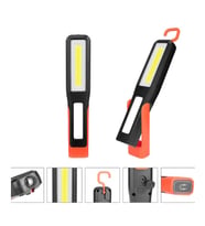 EL FENERİ ÇALIŞMA LAMBASI LEDLİ MIKNATISLI ASKILI ŞARJLI 3 FONKSİYONLU KIRMIZI ÇAKARLI USB