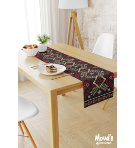Anatolia 11 Desenli Baskılı Süet Runner Masa Örtüsü