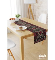 Anatolia 11 Desenli Baskılı Süet Runner Masa Örtüsü