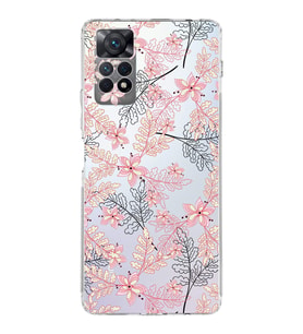 PrintiFy Xiaomi Redmi Note 12 Pro 4G Uyumlu Kamera Korumalı Floral Kırmızı Tasarımlı  Kılıf