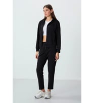 TOMMY LİFE T10BY-95306_01 BAYAN CEKET/DAR PAÇA EŞOFMAN TAKIMI SİYAH