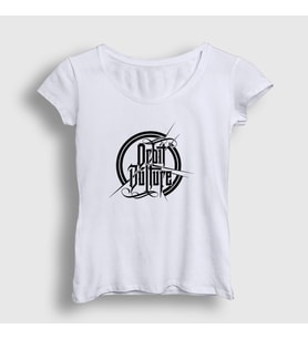 Presmono Kadın Beyaz Logo V2 Orbit Culture T-Shirt 454451tt (Beyaz)