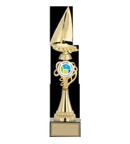 ODAK KUPA - Figürlü Kupalar - Yelken Figürlü Kupalar FG-034 A - 41 cm