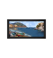 Manzara Temalı Kanvas Tablo 80 x 110 cm Siyah Çerçeve