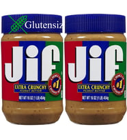 Jif Fıstık Ezmesi Extra Crunchy Peanut Butter (454X2 PCKT) Hediye 300 gr Ülker Ece Çikolata